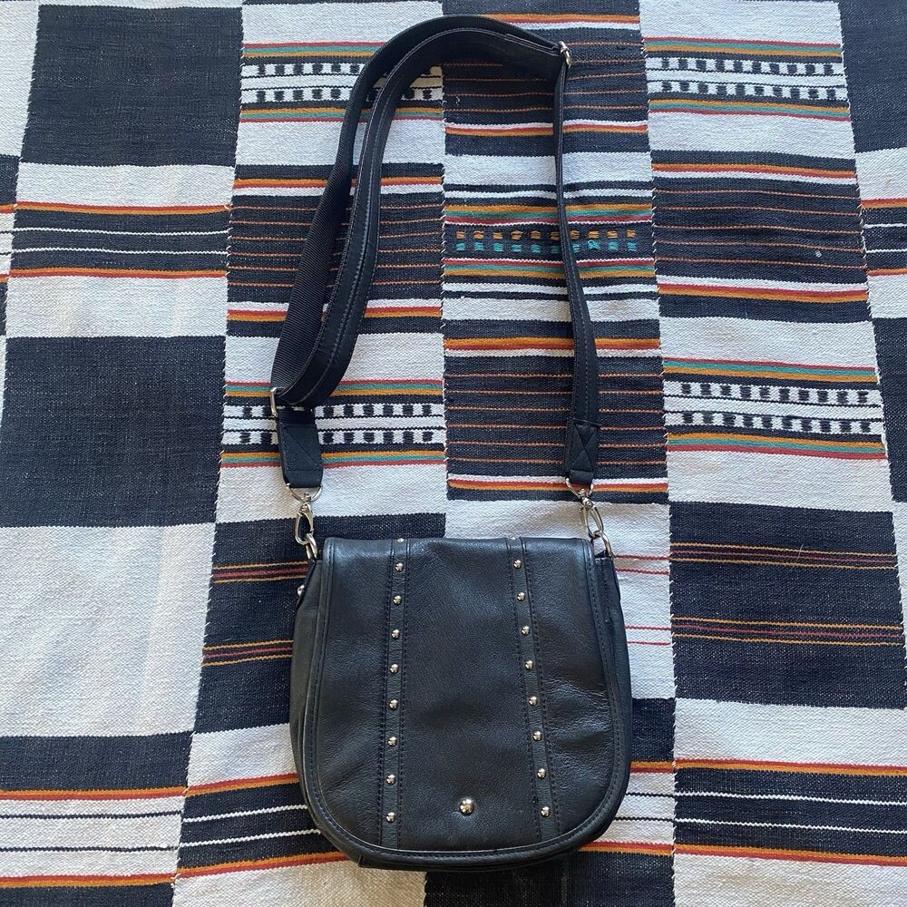 Gun Tote’n Mama Leather Studded Concealed Carry Bag Purse. Crossbody. Excellent! - Picture 2 of 16